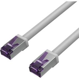 FLEXLINE FLX FL31-28020 - Patch cable Cat. 6A S/FTP, PIMF, gray, 1.0m