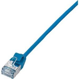 LOGILINK CQ9016S - Patch cable, Cat.6a, U/FTP, blue, 0.3 m