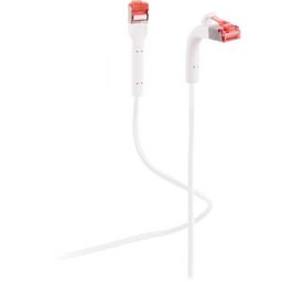 FLEXLINE FLX FL31-29016 - Patch cable Cat.6a, U/FTP, flexible plug, white, 0.5m