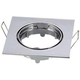 V-TAC VT-3592 - GU10 mounting frame, square, movable, Chrome