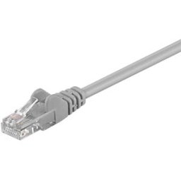 GOOBAY PATCH-C5U 2 GR - 2.0 m Cat.5e U/UTP network cable, grey, RJ45