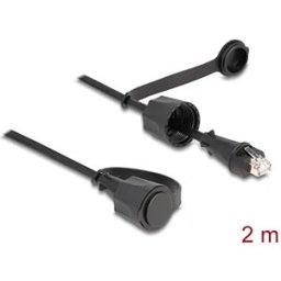 DELOCK 80167 - Network Cable RJ45 plug to RJ45 plug Cat.6 STP IP68 2 m
