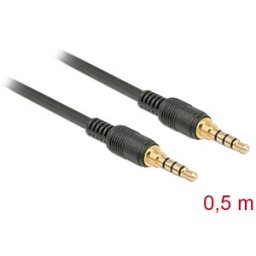 DELOCK 85592 - Jack Cable 3.5 mm 0.5 m
