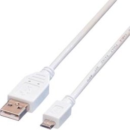 VALUE 11998754 - USB 2.0 cable, USB-A connector to Micro USB-B connector, 0.8 m