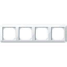 MERTEN EL 1M 389419 - System 1-M frame, quadruple, polar white