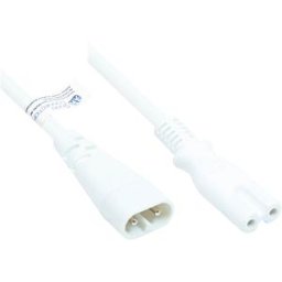 GOOD CONNECTIONS GC P0870-W020 - Extension C8 plug to C7 , white, 0.75 mm², 2 m