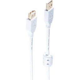 SHIVERPEAKS SHVP 77122-WF - USB 2.0 Cable, A male to A female, 1.8 m