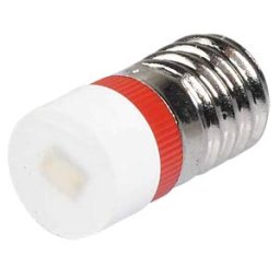 SIGNAL CONSTRUCT MWCE 22029 - Reflector LED, E10, red, 12 V, 140 mcd, Ø9.7 mm, 160°