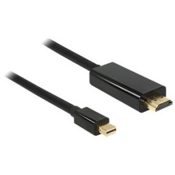 DELOCK 83699 - Mini DisplayPort plug > HDMI-A plug, 2 m, black