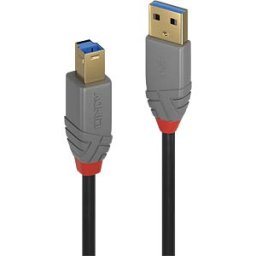 LINDY 36744 - USB 3.0 cable, A connector to B connector, 5.0 m