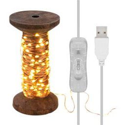 GOOBAY GB 60342 - LED light chain 15 mtr ''yarn spool'' with 150 LEDs,USB cable