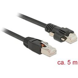 DELOCK 85670 - Cable RJ45 with screws Cat.6 SSTP 5 m
