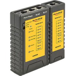 DELOCK 86407 - Cable Tester RJ45 / RJ12 + Portfinder