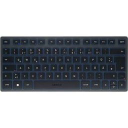 CHERRY JK-7100DE-22 - Keyboard, Bluetooth, blue, compact, DE