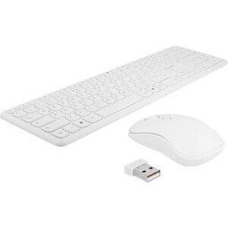 DELOCK 12703 - Keyboard/mouse combination, wireless, white