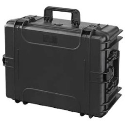 PLASTICA PANARO MAX 540H245S - water- and dustproof plastic suitcase black, incl. foam insert