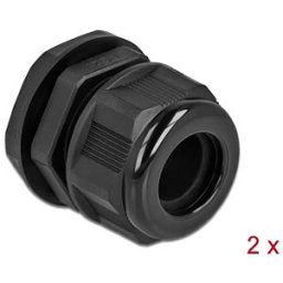 DELOCK 60367 - Cable Gland PG21 for round cable bk 2 pcs