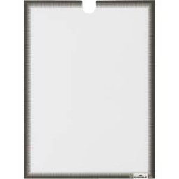 DURABLE 400657 - Document holders, A4, self-adhesive, anthracite, pack of 5