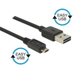 DELOCK 83844 - Cable EASY-USB 2.0-A m.>Micro USB 2.0 m. 1m