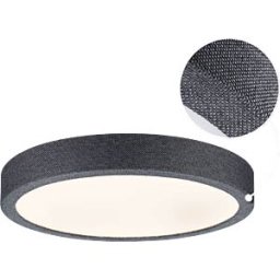 PAULMANN PLM 71053 - Cosara ceiling light fixture, 15 W, 1300 lm, 3000 K, IP44, grey