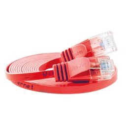 SLIM U6 2 RT - Cat.6 SLIM patch cable, U/UTP, 2,0 m, red