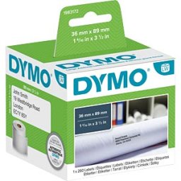 DYMO LW 1983172 - DYMO labels for LabelWriter, 36x89 mm, white