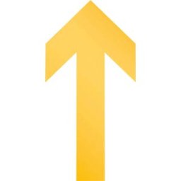 DURABLE 104804 - Adhesive marking, arrow, removable, set of 10