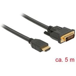 DELOCK 85656 - HDMI to DVI 24+1 cable bidirectional 5 m