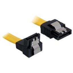 DELOCK 82798 - Cable SATA 6 GB/s GE/un 10 cm yellow metal