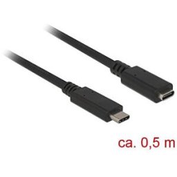 DELOCK 85532 - Delock Extension cable USB 3.0 Type-C male > female 0.5 m