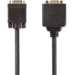 NEDIS N CCGP59120BK02 - Cable, VGA male > 2x VGA female, 0,2 m, black