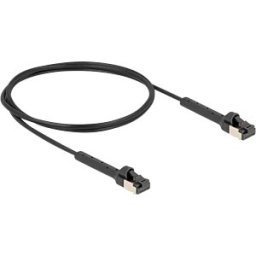 DELOCK 80934 - Cat.6a patch cable, U/FTP, Slim, 1 m, black