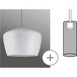 PAULMANN PLM 95438 - URail shade Pom 2Easy, 350 mm, matt white