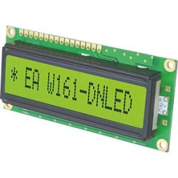 DISPLAY VISIONS LCD-PM 1X16-7 A - LCD module, 1x16, H:6.6mm, ge/gn, w.Bel.