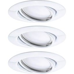 PAULMANN PLM 93422 - Base recessed light, 5 W, 3000 K, 20°, round, white, set of 3