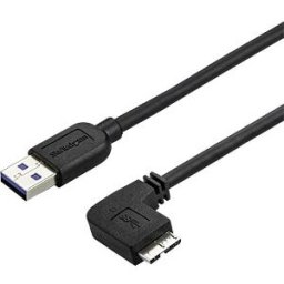 STARTECH.COM ST USB3AU50CMRS - USB 3.0 Cable, A Male to Micro B Male, 0,5 m, angled