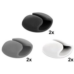 DELOCK 18302 - Cable Holder Set 6 pieces