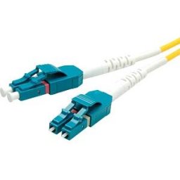 ROLINE 21158786 - LWL patch cable, LC duplex, OS2, 9/125 µm, yellow, 15 m