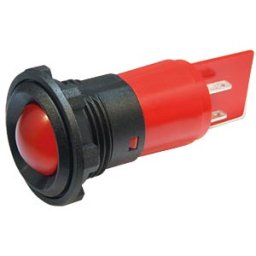CML TECHNOLOGIES LED 195E-230RT - LED signal light, 10 mm, red, 230 V, plastic, Ø22 mm, 40 mcd