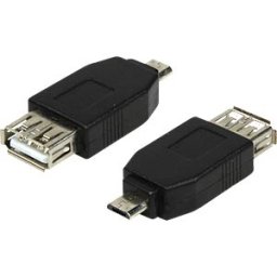 LOGILINK AU0029 - USB 2.0 adapter, Micro-USB/M to USB-A/F, black