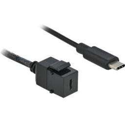 DELOCK 86398 - Keystone Module USB 3.0 C female > USB 3.0 C male with cable