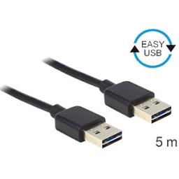 DELOCK 83463 - EASY-USB 2.0 A plug > plug 5 m