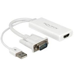 DELOCK 62460 - VGA + audio to HDMI adapter with cable