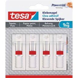 TESA 77774-9 - tesa adjustable adhesive nail 1 kg, pack of 4
