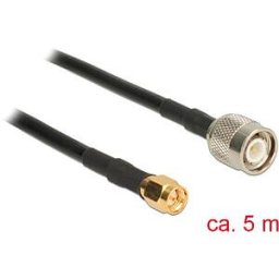 DELOCK 89509 - HF antenna cable, TNC connector > SMA connector, 5 m