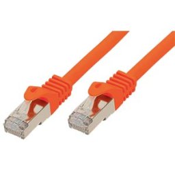 SHIVERPEAKS SHVP 75512-O - patch cable, Cat.7 raw cable, PIMF, LSZH, orange, 2 m