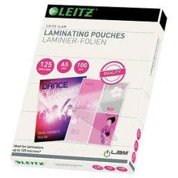 LEITZ 33807 - Film pouch, A5, 125 mic, 100 pcs.