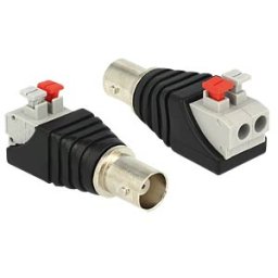 DELOCK 65526 - BNC socket > 2-pin terminal block