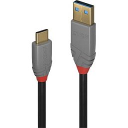 LINDY 36910 - USB 3.1 cable, A connector to C connector, 0.5 m