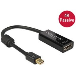 DELOCK 62613 - Mini DP 1.2 plug > HDMI socket, black